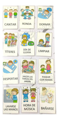 Pictogramas Plastificados - Rutina Casa Y Jardín - 28 Fichas 0