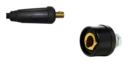 Conector Macho Hembra 13 Mm 35-50 Soldadora Electrodo Tig 1