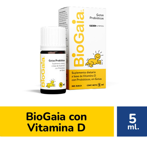 Biogaia Gotas Probioticas Vitamina D Suplemento Dietario 5ml 1