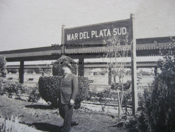 Antigua Fotografia Mar Del Plata Sud, Estacion Ferrocarril 1