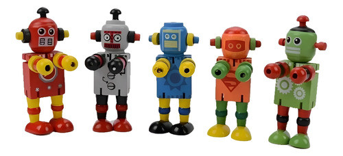 Original Souvenir Infantil De Madera (robot) 0