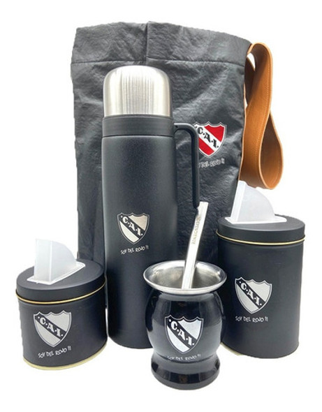 Completo Set Matero Independiente Con Grabado-c/bolso 0