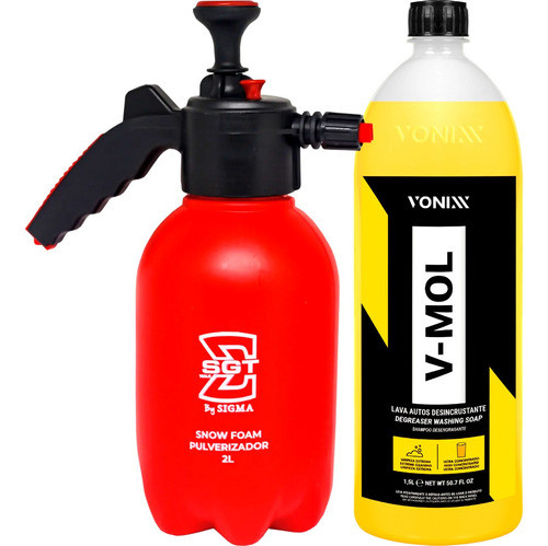Pulverizador Manual Espuma Snow Foam Sigma + V-mol 1,5l 0