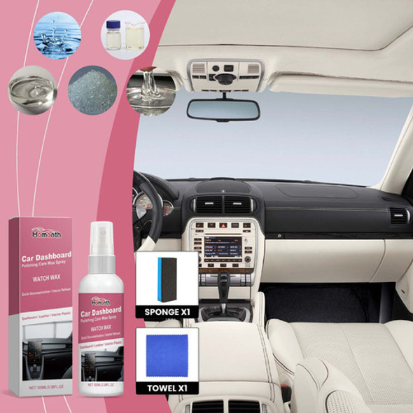 H Car Dashboard Pollishing Care Wax Spray Interior Do Carro 1