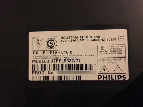 Tv Philips Lcd 37 (leer Descripción) 1