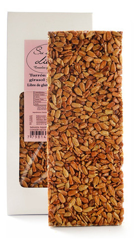 Turrón De Girasol Libre De Gluten, Sin Tacc, Vegan × 16 U 0
