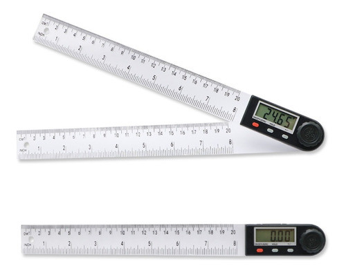 Medidor Ângulos Goniômetro Digital 20 Cm Plástico Transparen 0