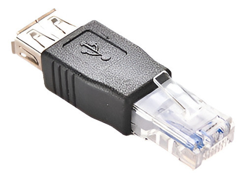 Rj45 Macho A Usb Af Un Adaptador Hembra Enchufe Red Lan Ethe 0