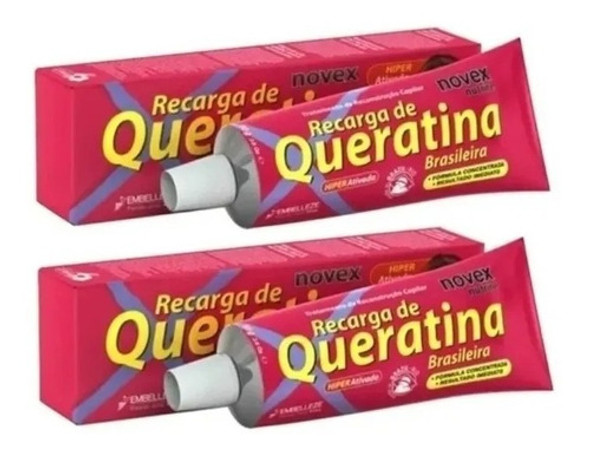 Novex Recarga De Queratina Brasileira 80g - 2 Unidades 0 Novex Recarga De Queratina Brasileira 80g - 2 Unidades 0