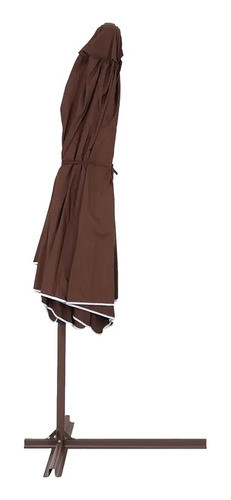 Ombrelone Suspenso Oslo 3m Marrom Bel Extra Ventilação 1