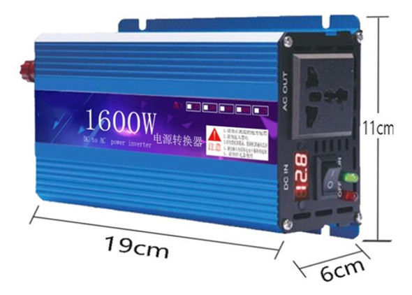 Inversor De Onda Senoidal Modificado 1600w (pico) 110v 1