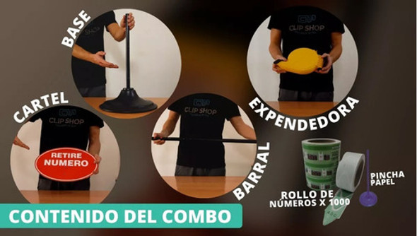 Expendedora De Números Para Turnos Dispenser Color Amarillo 1