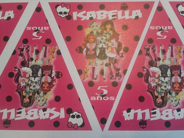 Monster High Kit Cumple Candybar Impreso Y Cortado 0