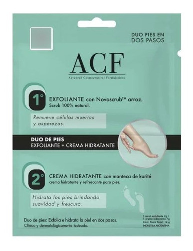 Acf Mascara Duo Exfoliante De Pies Y Crema Hidratante 0