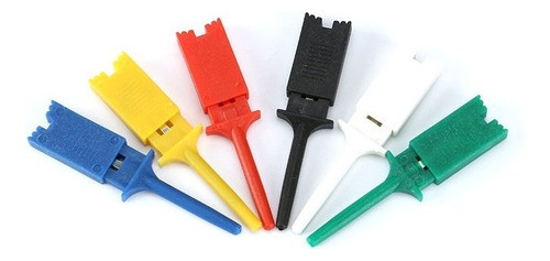 Kit X6 Conectores Pinzas Hook Clip Gancho Multimetro 0