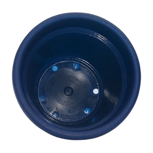 Vaso 10x13 Cm Com Prato - Vicenza Kit 03 Unid Azul Marinho 1