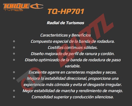 Cubierta 235/55/19 Torque Hp701 Colocada 1