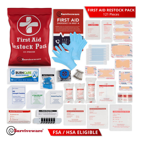 Kit De Primeiros Socorros Surviveware Impermeável, Compacto 1