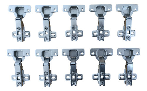 Bisagra Cazoleta Pack 10 Unidades Estandar 35mm Codo 0 0