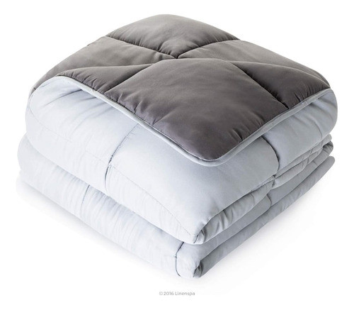 Linenspa Edredón Y Edredón Alternativo Reversible De Plumón 1
