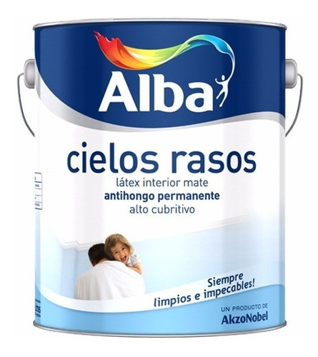 Cielorraso Alba Blanco Mate X 1 Litro Pintu Don Luis Mdp 0