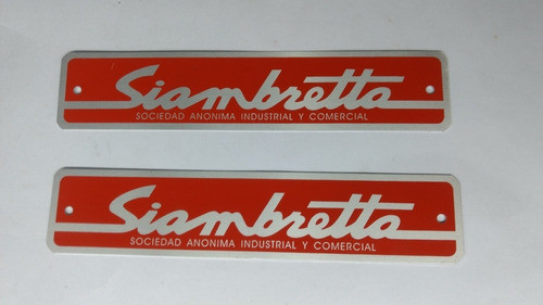 Siambretta Insignia De Baul Para 125 Standard 0