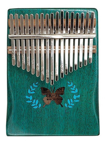 Kalimba Dedo Piano 17 Teclas Verde 0