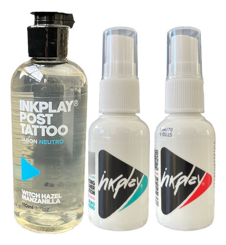 Kit Inkplay Piercing Jabón + Solución + Loción Tattoo 0