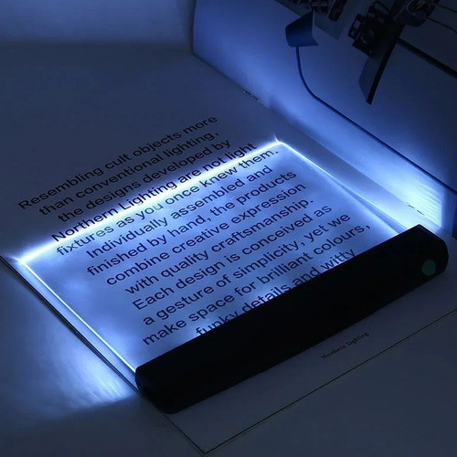 Panel Transparente De Iluminación Led Para Lectura Libros 1