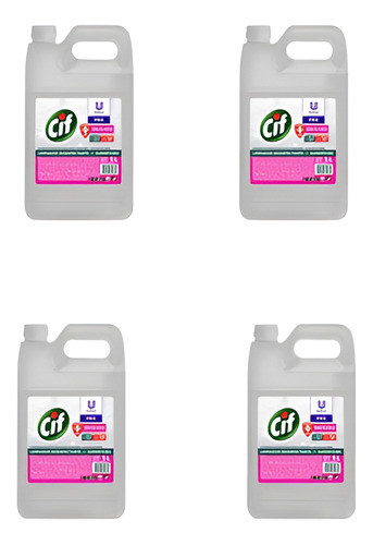 Desinfectante Cif Cuaternario X 5lts (x4) 0