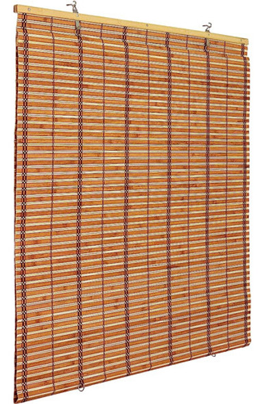 Oriental Muebles Quemado Bambú Inalámbrico Ventana Pantalla 1