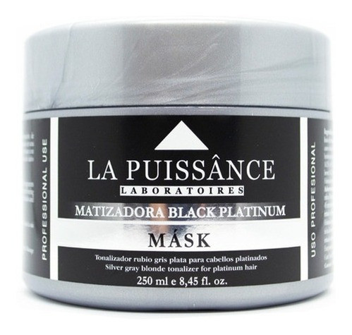 Máscara La Puissance Matizador Negro Cabello Gris 250ml 1