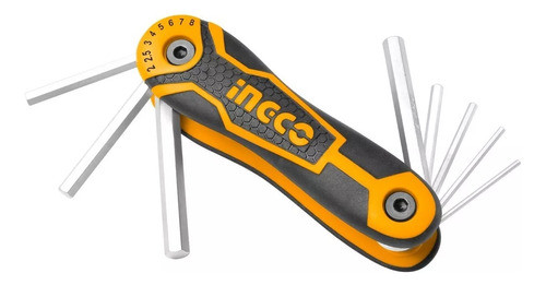 Jogo De Chaves Allen Tipo Canivete Ingco 2 A 8mm C/ 8 Peças 0