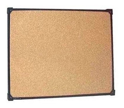 Pizarra De Corcho 40 X60 Con Borde De Metal Para Colgar 1