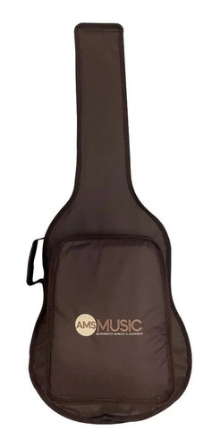 Capa P/ Violão Almofadada Luxo Cargo Vogga Marrom 1