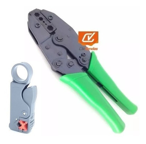 Alicate Crimpar Terminal Rg6 Rg58 Rg59 Bnc  Ht-336+decapador 0
