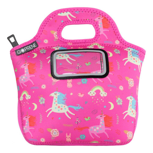 Bolso Almuerzo Unicornio Niñas Nombre Etiqueta Bolsillo 1
