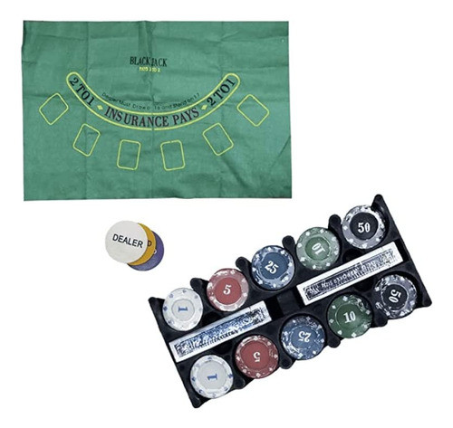 Jogo Poker Texas Holdem Poker Set Na Lata 200 Peças 0