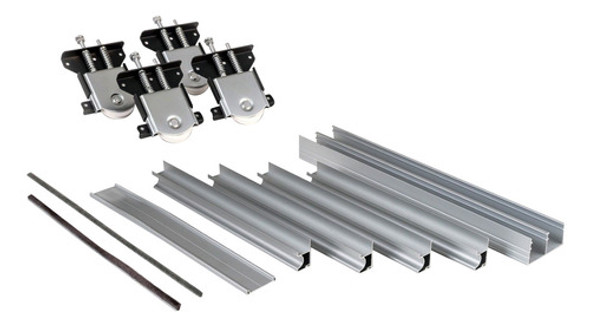 Kit Frente Placard Corredizo Aluminio Frenplac 3mts 2puertas 0 Kit Frente Placard Corredizo Aluminio Frenplac 3mts 2puertas 0