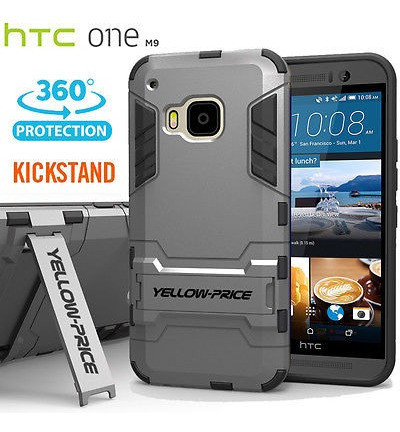 Htc Un M9 Caso, Genuino Amarillo Precio A Prueba De Choques 1