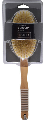 Cepillo De Ducha Con Mango De Madera 0