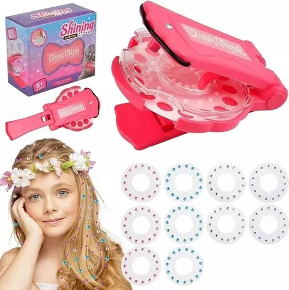Aplicador De Strass Para Pelo Brillos + 10 Planchas Strass 0