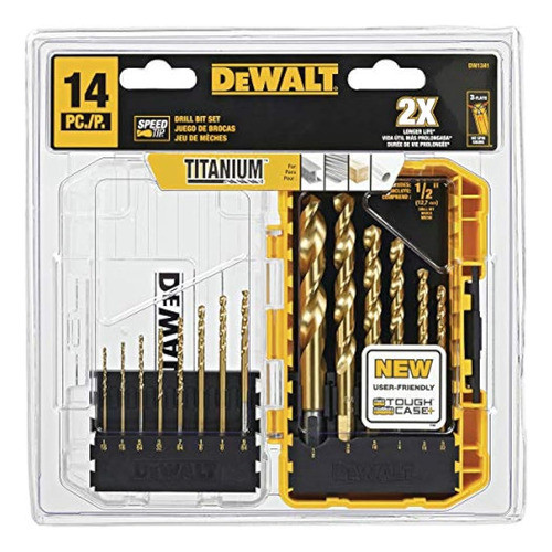 Juego De Brocas De Punta De Velocidad De Titanio Dewalt Dw13 0