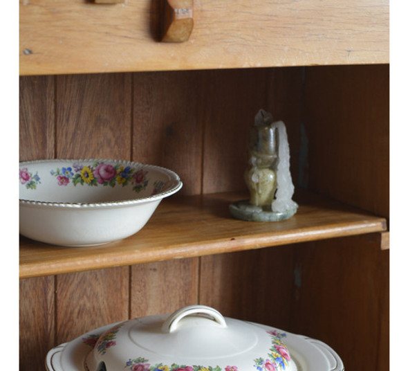 Antiga Sopeira Em Faiança Inglesa Woods Ivory Ware (floral) 0