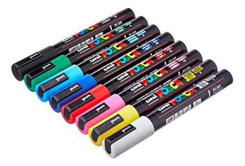 Posca Uni Pc 5m Basic Set - Paquete De 8 0