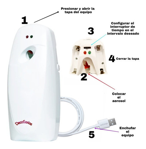 Aparato Aromatizante Automatico Electrico Con Usb 1