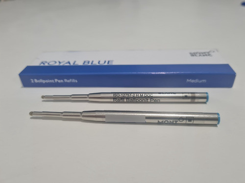 2 Cartuchos Tinta Azul Balpen Balpoint Para Caneta Monte B 1