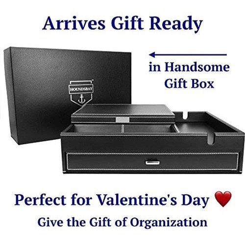 Houndsbay Caja De Tocador Grande Y Caja Para Hombres Con Gra 1