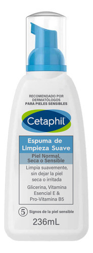 Cetaphil Rostro Espuma De Limpieza Suave 236ml 0