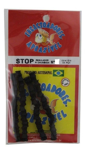 Stop De Linha Para Chumbada N° 8 Aprazível - 4 Peças 0